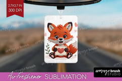Knitted Valentines Day Air Freshener PNG - Faux Yarn PNG Product Image 1
