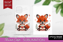 Knitted Valentines Day Phone Case PNG - Faux Yarn Case PNG Product Image 1