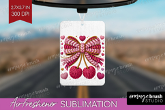 Knitted Valentines Day Air Freshener PNG - Faux Yarn PNG Product Image 1