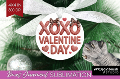 Knitted Valentines Day Ornament PNG - Faux Yarn PNG Product Image 1