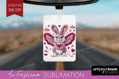 Knitted Valentines Day Air Freshener PNG - Faux Yarn PNG Product Image 1