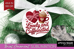 Knitted Valentines Day Ornament PNG - Faux Yarn PNG Product Image 1