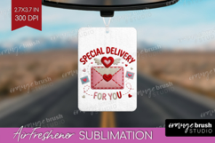 Knitted Valentines Day Air Freshener PNG - Faux Yarn PNG Product Image 1