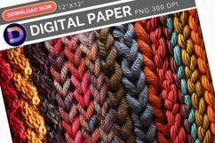 Knitted Wool Texture Digital Paper Product Image 1