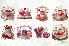 Knitted Yarn Book &amp; Coffee Clipart Bundle Product Image 2
