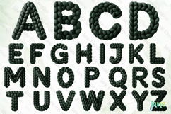Knitted Yarn Letter PNG Bundle Product Image 3