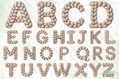 Knitted Yarn Letter PNG Bundle Product Image 2