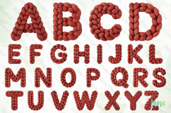 Knitted Yarn Letter PNG Bundle Product Image 4
