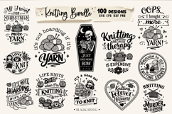 Funny Knitting SVG Bundle, Knitting Bundle 100 designs, Knit Product Image 2