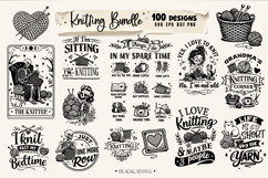 Funny Knitting SVG Bundle, Knitting Bundle 100 designs, Knit Product Image 3