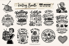 Funny Knitting SVG Bundle, Knitting Bundle 100 designs, Knit Product Image 7