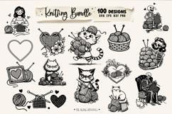 Funny Knitting SVG Bundle, Knitting Bundle 100 designs, Knit Product Image 8