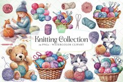 Knitting Collection Watercolor Sublimation Bundle Product Image 1