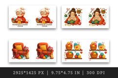 Knitting &amp; Crochet mug wrap printable sublimation design Product Image 2