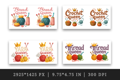 Knitting &amp; Crochet mug wrap printable sublimation design Product Image 2