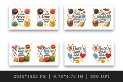 Knitting &amp; Crochet mug wrap printable sublimation design Product Image 2