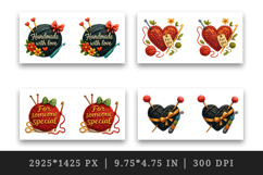 Knitting &amp; Crochet mug wrap printable sublimation design Product Image 2