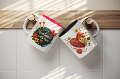 Knitting &amp; Crochet mug wrap printable sublimation design Product Image 3