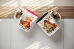 Knitting &amp; Crochet mug wrap printable sublimation design Product Image 3