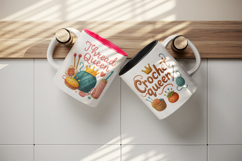 Knitting &amp; Crochet mug wrap printable sublimation design Product Image 3