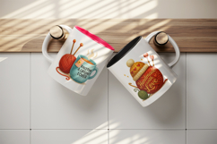 Knitting &amp; Crochet mug wrap printable sublimation design Product Image 3