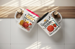 Knitting &amp; Crochet mug wrap printable sublimation design Product Image 3