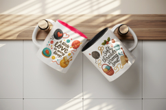 Knitting &amp; Crochet mug wrap printable sublimation design Product Image 3