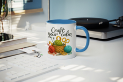Knitting &amp; Crochet mug wrap printable sublimation design Product Image 5