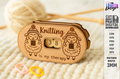 Knitting Row Counter Laser Cut|Knitting Accessory|Hobby SVG Product Image 1