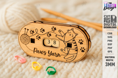 Knitting Row Counter Laser Cut|Knitting Accessory|Hobby SVG Product Image 1