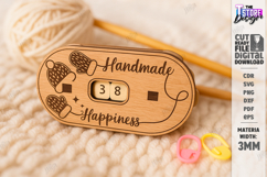 Knitting Row Counter Laser Cut|Knitting Accessory|Hobby SVG Product Image 1