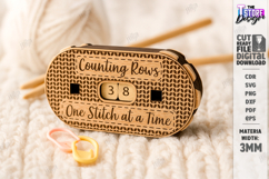 Knitting Row Counter Laser Cut|Knitting Accessory|Hobby SVG Product Image 1