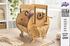 Knitting Yarn Basket Laser Cut Bundle | Storage Organizer Product Image 13