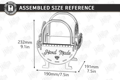 Knitting Yarn Basket Laser Cut Bundle | Storage Organizer Product Image 5
