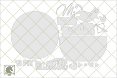 My Cat is my Valentine Sign SVG | Pet Lover Door Hanger SVG Product Image 2