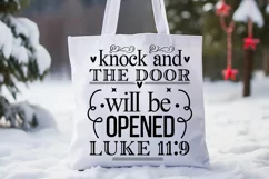 Knock And The Door Will Be SVG, Christian SVG Design Product Image 3