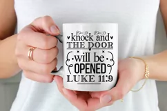 Knock And The Door Will Be SVG, Christian SVG Design Product Image 2