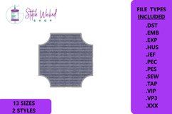 Knockdown Stitch Frame Machine Embroidery Design Cut Corners Product Image 1