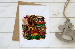 Know Your History Black Heritage PNG Juneteenth Freedom Day Product Image 3