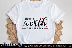 Know Your Worth Motivational Quote SVG Inspirational SVG Product Image 2