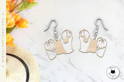 Tibetan Terrier Dog Earrings Laser Cut | Laser Jewelry Product Image 2