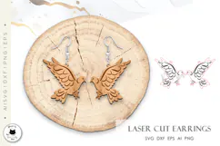 Animal Earrings Laser Cut Vol.4 | Animal Laser SVG Designs Product Image 2