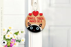 Cats &amp; Dogs Valentine Round Sign Bundle | Layered Laser Sign Product Image 5