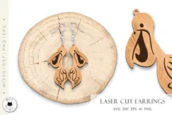 Animal Earrings Laser Cut Vol.3 | Animal Laser Designs Product Image 2