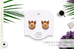 Safari Animal Stud Earrings | Laser Cut Studs Product Image 3