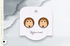 Dog Stud Earrings Laser Cut Bundle | Dog Breeds SVG Product Image 5