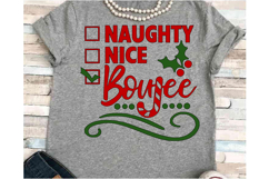Naughty nice svg Silhouette Cricut Christmas tangled boujee Product Image 1