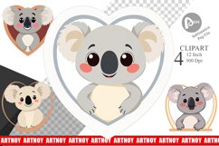 Clipart Heart Koala Product Image 1
