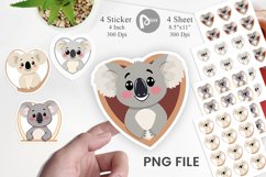 Sticker Heart Koala Product Image 1