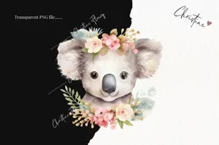 Watercolor Koala Clipart | Watercolor Animal PNG Product Image 2